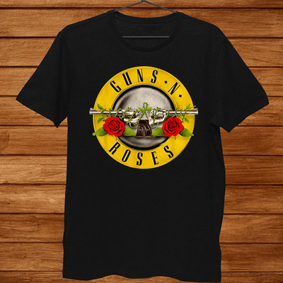 Harajuku fekete póló női GUN N ROSES nyomtatott póló Vintage Rock Band Cotton póló rövid ujjú utcai ruházat Tumblr felső S-3XL