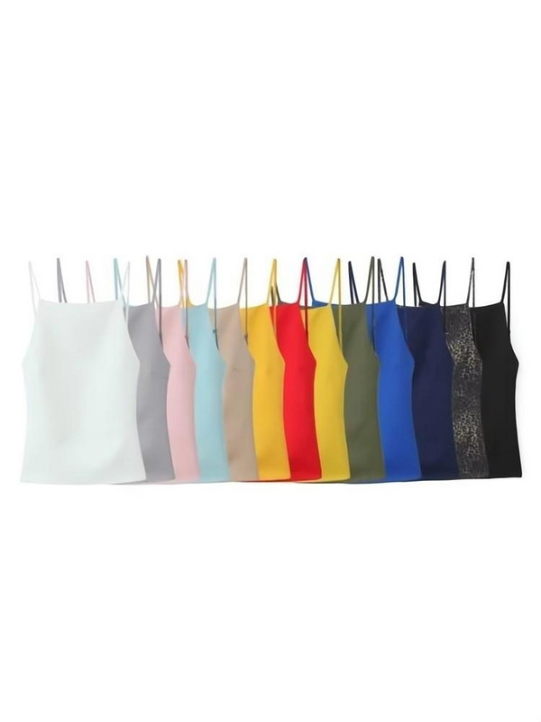 TRAF naiste High Street Sexy Camisole Tank Top Fashion Party Ümarkaela seljata Top Temperament Spice Girls Naiste