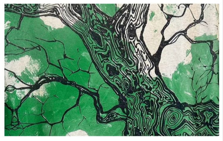 MadBlack Euroopa Riided Tsärgid Naiste Seksikas Ümarkrae asend Prindi õhuke võrktop lühikeste varrukatega trikoo suvi Uus 2024 T44912JM