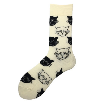 Noutate Happy Funny Men Sosete grafice Comert cu ridicata din bumbac pieptănat Omleta Broasca Burger nebun Somon Porumb Avocado Pasăre Cadou de Crăciun