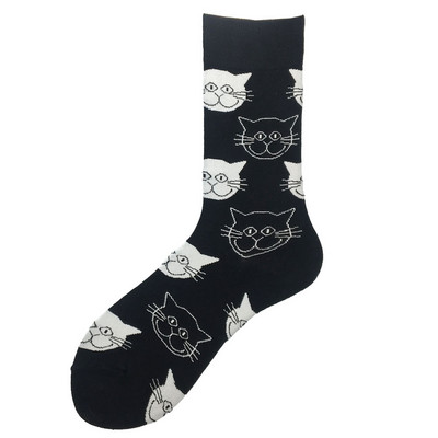 Noutate Happy Funny Men Sosete grafice Comert cu ridicata din bumbac pieptănat Omleta Broasca Burger nebun Somon Porumb Avocado Pasăre Cadou de Crăciun