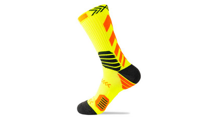 Șosete scurte de sport cu amortizare profesională, de compresie, de culoare strălucitoare, prosop, fund, alergare, fotbal, ciclism, în aer liber, baschet șosete