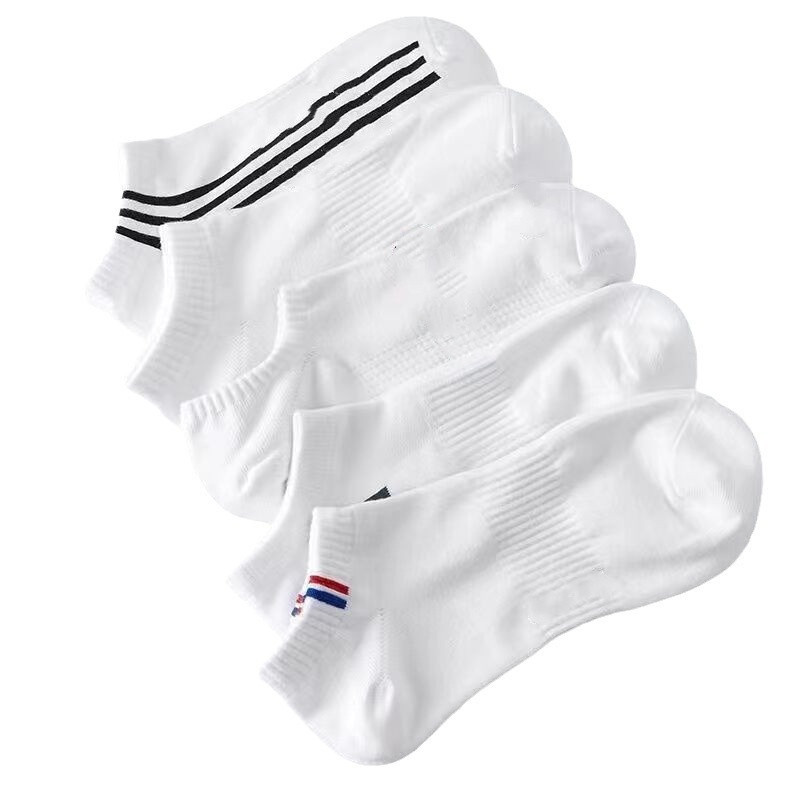 5 perechi de șosete unisex la modă, antiderapante, în dungi, confortabile, tăiate joasă, pentru primavara vară, șosete pentru bărbați, femei, cuplu