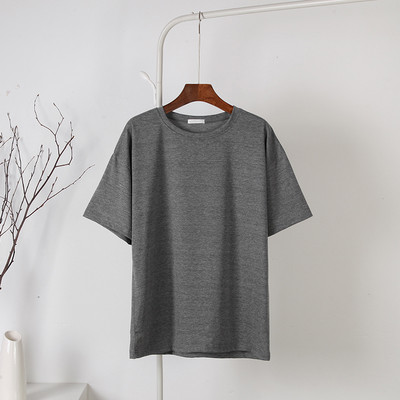 Blessyuki Basic suvine T-särk naiste uus 100% puuvillane vabaaja t-särk, naiste korea lahtine pehme lühikeste varrukatega kaelus, 10 parimat värvi