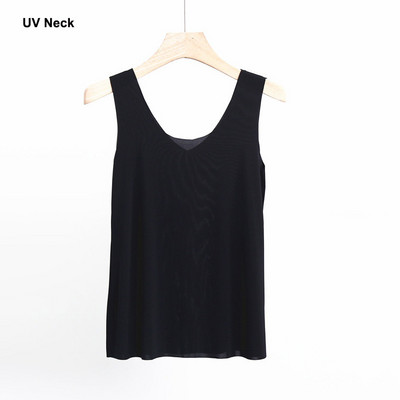 Plus veličina 5XL Bešavne majice na kamisol Ženske ljetne Ice svilene tanke majice bez rukava Ženske modne jednobojne kratke majice Donje rublje Žensko