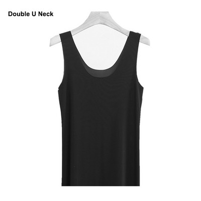 Plus veličina 5XL Bešavne majice na kamisol Ženske ljetne Ice svilene tanke majice bez rukava Ženske modne jednobojne kratke majice Donje rublje Žensko