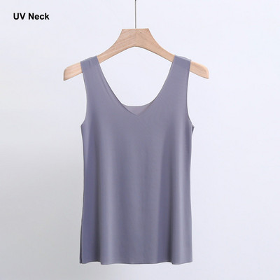 Plus veličina 5XL Bešavne majice na kamisol Ženske ljetne Ice svilene tanke majice bez rukava Ženske modne jednobojne kratke majice Donje rublje Žensko