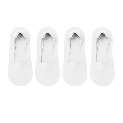 4 paari naiste madala suuga nähtamatud jääsiidist paadi sokid kommivärvi õhukesed hingavad silikoonist libisemiskindlad puuvillased sokid