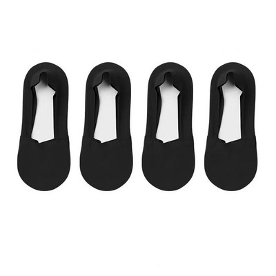 4 paari naiste madala suuga nähtamatud jääsiidist paadi sokid kommivärvi õhukesed hingavad silikoonist libisemiskindlad puuvillased sokid
