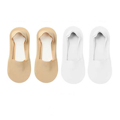 4 paari naiste madala suuga nähtamatud jääsiidist paadi sokid kommivärvi õhukesed hingavad silikoonist libisemiskindlad puuvillased sokid