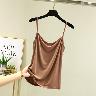 Modal Spaghetti Strap Tops Basic Camis χωρίς μανίκια Tank Top Μονόχρωμο γυναικείο καλοκαιρινό καμισόλες