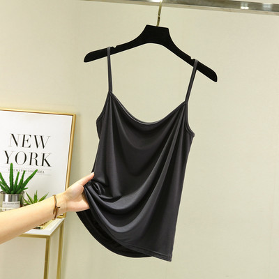 Modal Spaghetti Strap Tops Basic Camis χωρίς μανίκια Tank Top Μονόχρωμο γυναικείο καλοκαιρινό καμισόλες