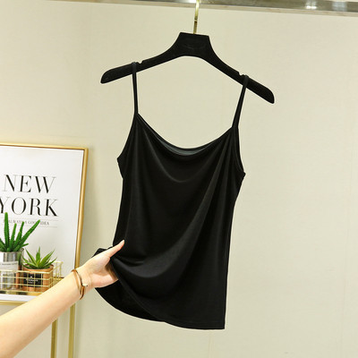 Modal Spaghetti Strap Tops Basic Camis χωρίς μανίκια Tank Top Μονόχρωμο γυναικείο καλοκαιρινό καμισόλες