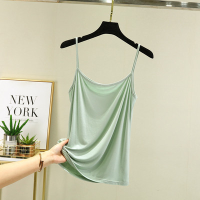 Modal Spaghetti Strap Tops Basic Camis χωρίς μανίκια Tank Top Μονόχρωμο γυναικείο καλοκαιρινό καμισόλες
