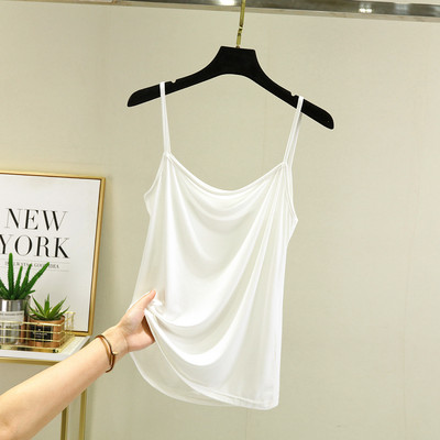 Modal Spaghetti Strap Tops Basic Camis χωρίς μανίκια Tank Top Μονόχρωμο γυναικείο καλοκαιρινό καμισόλες