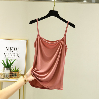 Modal Spaghetti Strap Tops Basic Camis χωρίς μανίκια Tank Top Μονόχρωμο γυναικείο καλοκαιρινό καμισόλες