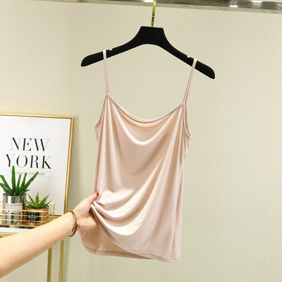 Modal Spaghetti Strap Tops Basic Camis χωρίς μανίκια Tank Top Μονόχρωμο γυναικείο καλοκαιρινό καμισόλες