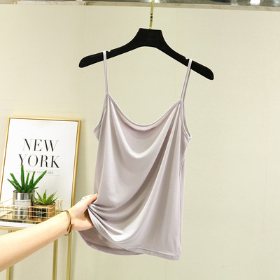 Modal Spaghetti Strap Tops Basic Camis χωρίς μανίκια Tank Top Μονόχρωμο γυναικείο καλοκαιρινό καμισόλες