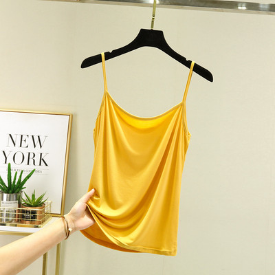 Modal Spaghetti Strap Tops Basic Camis χωρίς μανίκια Tank Top Μονόχρωμο γυναικείο καλοκαιρινό καμισόλες