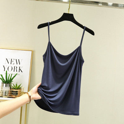 Modal Spaghetti Strap Tops Basic Camis χωρίς μανίκια Tank Top Μονόχρωμο γυναικείο καλοκαιρινό καμισόλες