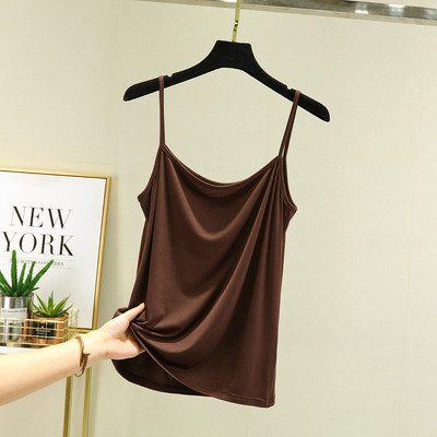 Modal Spaghetti Strap Tops Basic Camis χωρίς μανίκια Tank Top Μονόχρωμο γυναικείο καλοκαιρινό καμισόλες