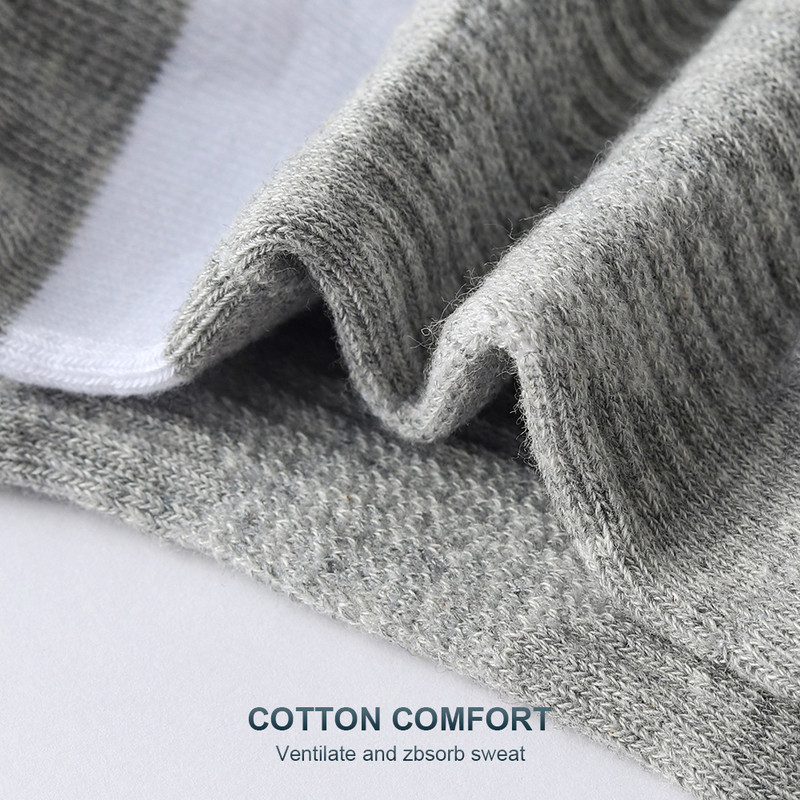 5 paari kvaliteetseid sokke Meeste suvised vabaaja vabaaja puuvillased sokid Lühikesed hingavad mustad pahkluu sokid Run Spordisokid Suurus 38-45