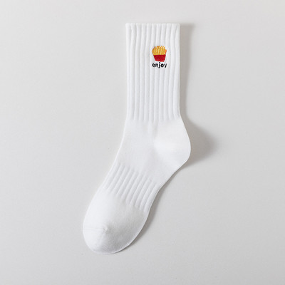 Șosete cu desene animate brodate Șosete unisex de modă în stil Harajuku Kawaii amuzant de primăvară toamnă șosete pentru femei Șosete minunate din bumbac