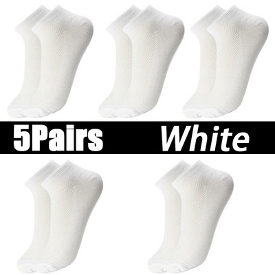 5 pari pamučnih kratkih muških čarapa Visokokvalitetne ženske niske sportske mrežaste čarape za gležnjeve, prozračne, ljetne, ležerne, meke muške čarape