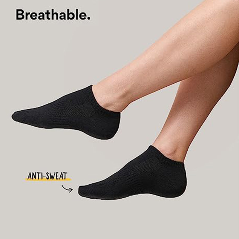 5 pari pamučnih kratkih muških čarapa Visokokvalitetne ženske niske sportske mrežaste čarape za gležnjeve, prozračne, ljetne, ležerne, meke muške čarape