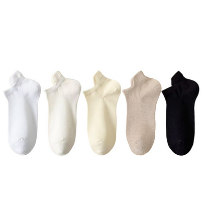 5 Ζεύγη/Παρτίδα γυναικείες κάλτσες Casual αναπνεύσιμη λευκή κάλτσα αστραγάλου καλοκαιρινή χαμηλή κοπή βαμβακερή λεπτή κοντή No-Show Elastic Sox Calcetines