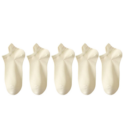 5 Ζεύγη/Παρτίδα γυναικείες κάλτσες Casual αναπνεύσιμη λευκή κάλτσα αστραγάλου καλοκαιρινή χαμηλή κοπή βαμβακερή λεπτή κοντή No-Show Elastic Sox Calcetines