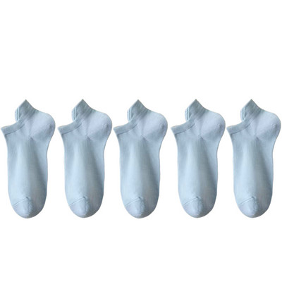 5 Ζεύγη/Παρτίδα γυναικείες κάλτσες Casual αναπνεύσιμη λευκή κάλτσα αστραγάλου καλοκαιρινή χαμηλή κοπή βαμβακερή λεπτή κοντή No-Show Elastic Sox Calcetines