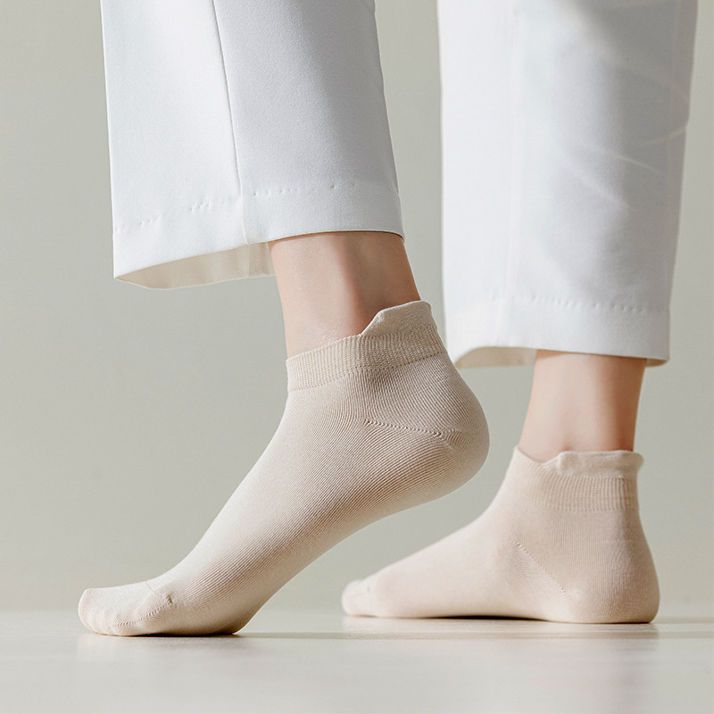 5 Ζεύγη/Παρτίδα γυναικείες κάλτσες Casual αναπνεύσιμη λευκή κάλτσα αστραγάλου καλοκαιρινή χαμηλή κοπή βαμβακερή λεπτή κοντή No-Show Elastic Sox Calcetines