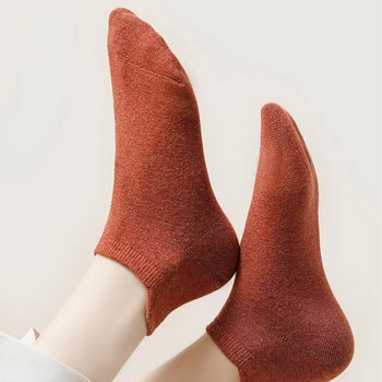 10 чифта класически плътни чорапи до глезена, удобни и дишащи универсални ниски чорапи, дамски чорапи и трикотаж