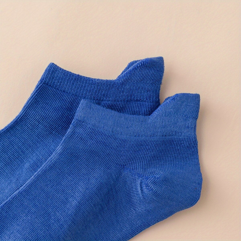 10 perechi de șosete clasice solide la gleznă, șosete decoltate, confortabile și respirabile, ciorapi și ciorapi de damă