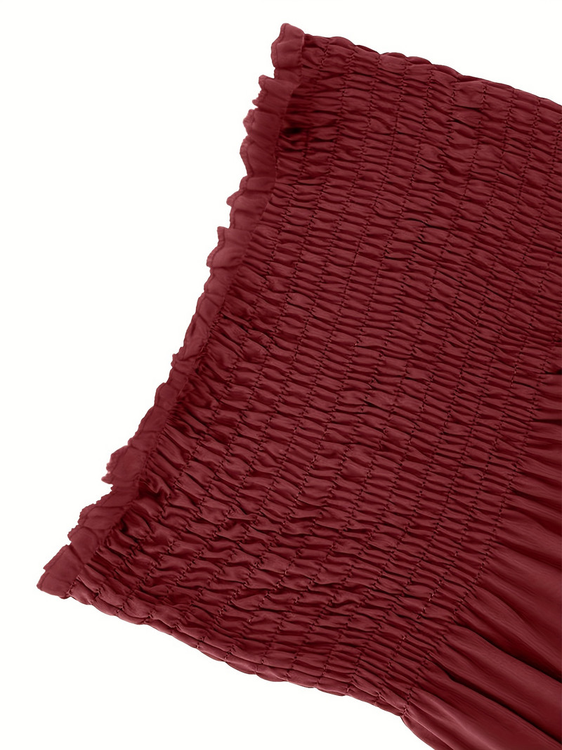 Naiste suures suuruses seksikas toruga topp daamile, vabaaja ühevärvilised varrukateta soonikuga kergelt venivad plisseeritud riided