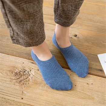 5 чифта Дамски невидими чорапи за лодки Летни ултратънки памучни чорапи Дишащи силиконови нехлъзгащи се глезени Ниски момичешки чорапи Calcetines
