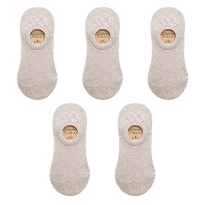 5 paari naiste nähtamatud paadi sokid suvised üliõhukesed puuvillased sokid hingavad silikoonist libisemiskindlad pahkluu madalad tüdrukud Sox Calcetines