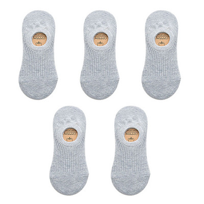5 paari naiste nähtamatud paadi sokid suvised üliõhukesed puuvillased sokid hingavad silikoonist libisemiskindlad pahkluu madalad tüdrukud Sox Calcetines