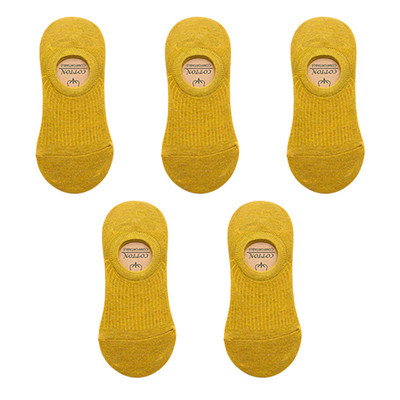 5 paari naiste nähtamatud paadi sokid suvised üliõhukesed puuvillased sokid hingavad silikoonist libisemiskindlad pahkluu madalad tüdrukud Sox Calcetines