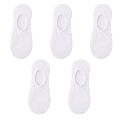 5 paari naiste nähtamatud paadi sokid suvised üliõhukesed puuvillased sokid hingavad silikoonist libisemiskindlad pahkluu madalad tüdrukud Sox Calcetines