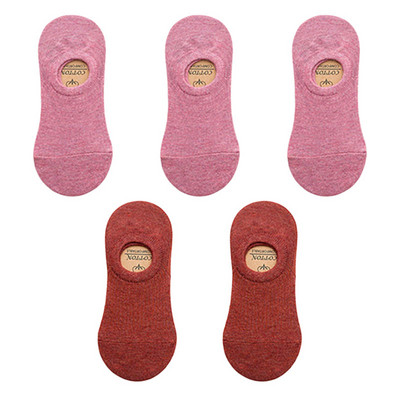 5 paari naiste nähtamatud paadi sokid suvised üliõhukesed puuvillased sokid hingavad silikoonist libisemiskindlad pahkluu madalad tüdrukud Sox Calcetines