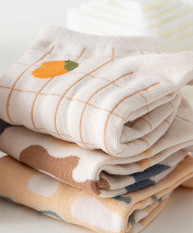 6 pari ženskih kratkih čarapa Slatke čarape za djevojčice u proljeće i ljeto