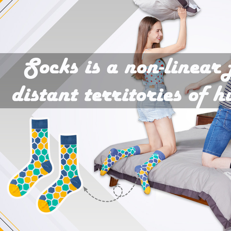 2021 șosete pentru bărbați cu cel mai recent design șosete cu tub mijlociu șosete de toamnă șosete de calitate pentru afaceri cu zăbrele geometrice colorate pentru bărbați șosete din bumbac