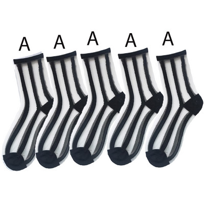 Mood Kawaii naiste sokid Seksikad pitsist võrksokid Segavärvilised kiud läbipaistev veniv elastsus pahkluu võrgulõng Thin Sox