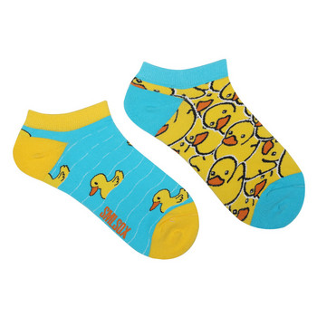 Дамски асиметрични AB чорапи Ins Чорапи за глезени с животни и растения Анимационни цветни спортни памучни чорапи Мъжки дамски чорапи Ниски чорапи