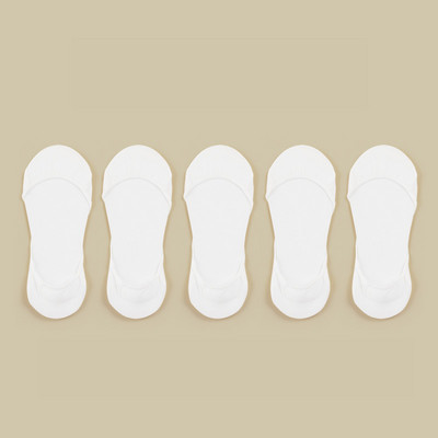 Naiste sokid Puuvill Nähtamatu Suvine Õhuke Hingav Pehme Silikoonist Mittelibisemine Mood kõrgetele kontsadele Paadi sokid Talla sokid 5 paari