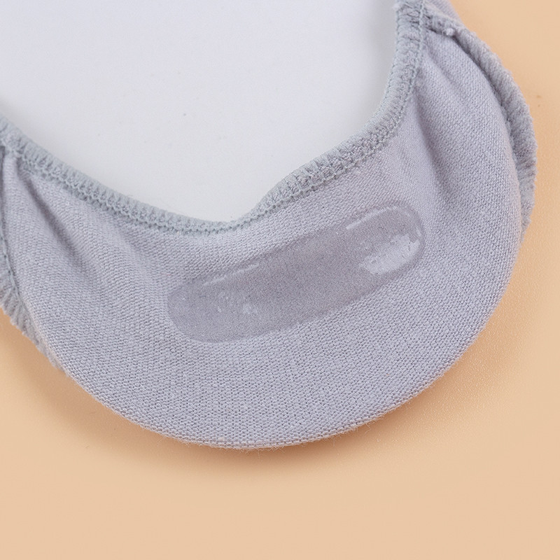 Naiste sokid Puuvill Nähtamatu Suvine Õhuke Hingav Pehme Silikoonist Mittelibisemine Mood kõrgetele kontsadele Paadi sokid Talla sokid 5 paari