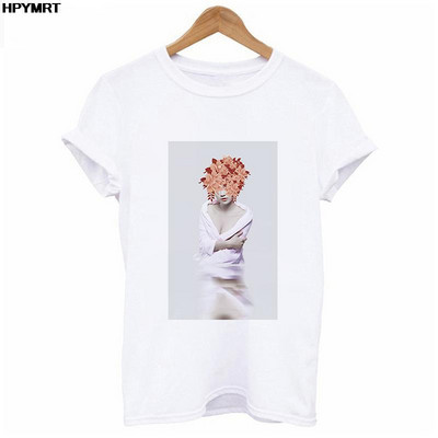 Reducere de vară Cămașă nouă streetwear pentru femei Tendință la modă Grafică imprimeu O-gât Casual cu mânecă scurtă Topuri Tricou alb roz S-XXL