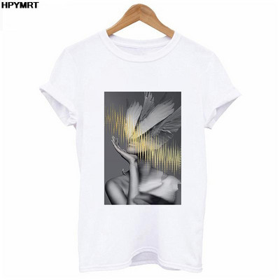 Reducere de vară Cămașă nouă streetwear pentru femei Tendință la modă Grafică imprimeu O-gât Casual cu mânecă scurtă Topuri Tricou alb roz S-XXL